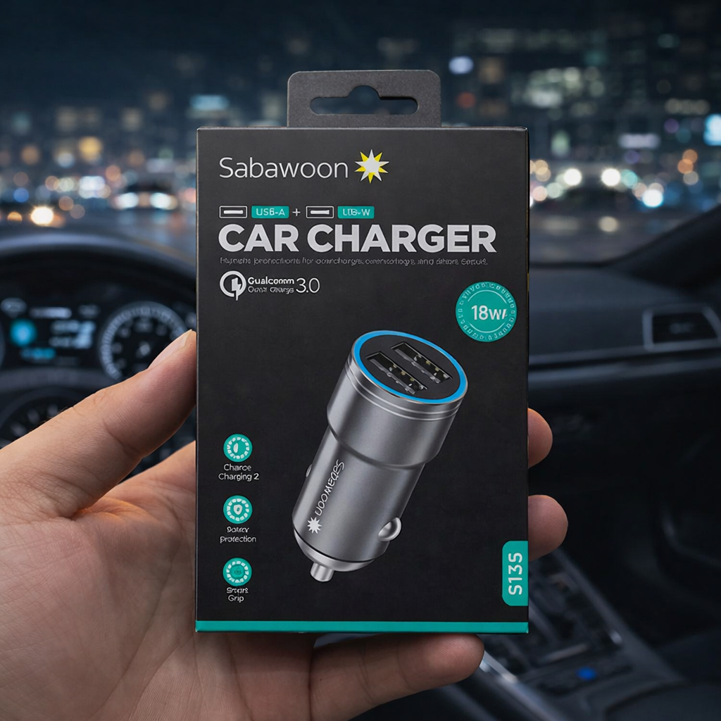 Premium Multi-Port Fast Charging Metallic Car Charger