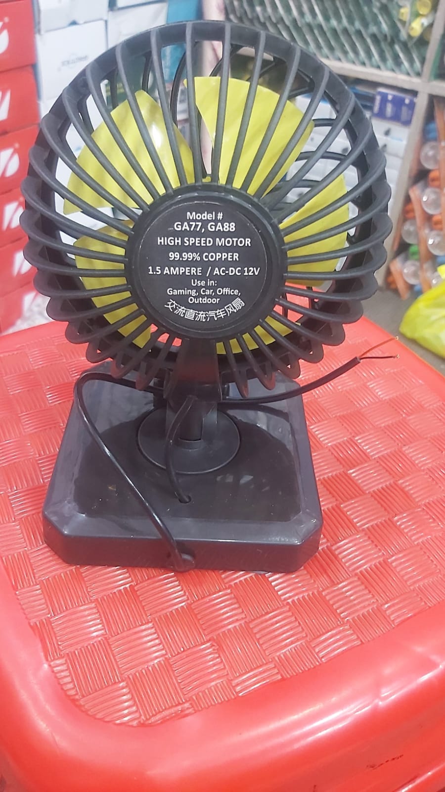 Universal Double-Headed 360° Rotating Car Cooling Fan