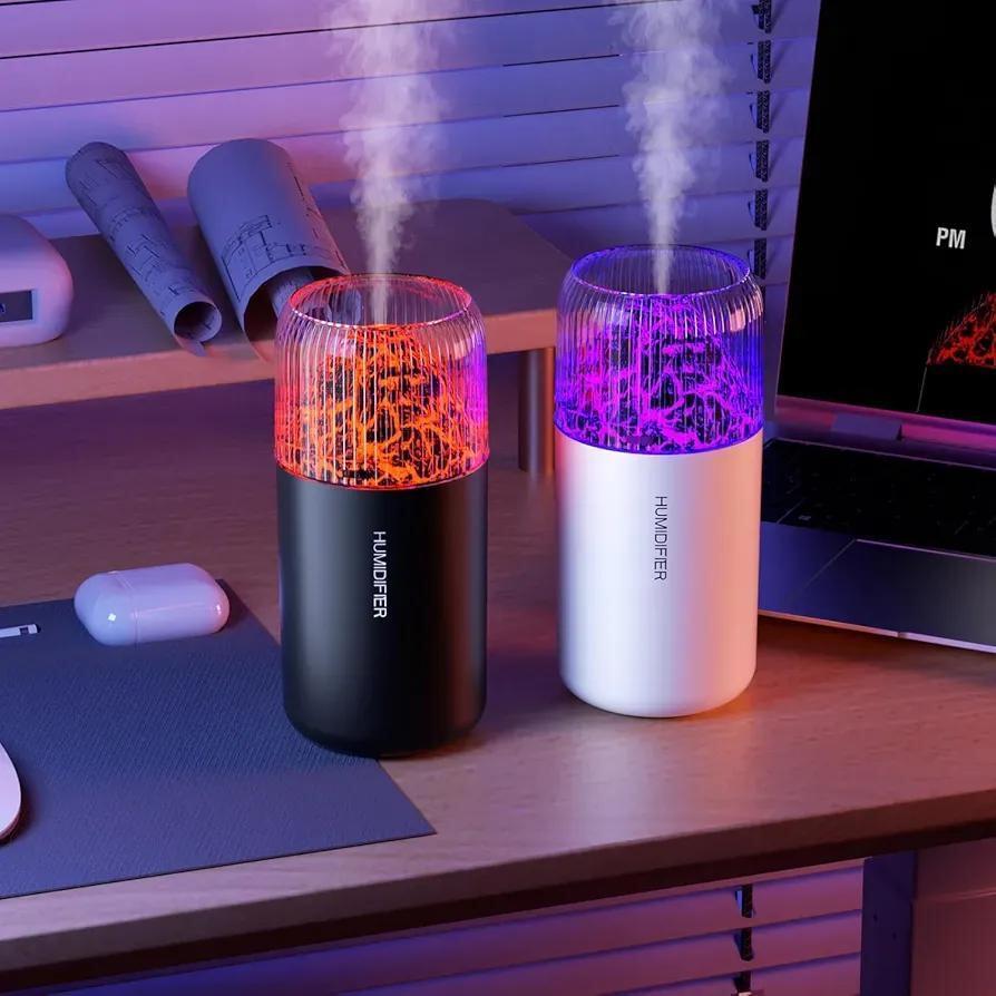 Modern Led Flame Air Humidifier & Diffuser