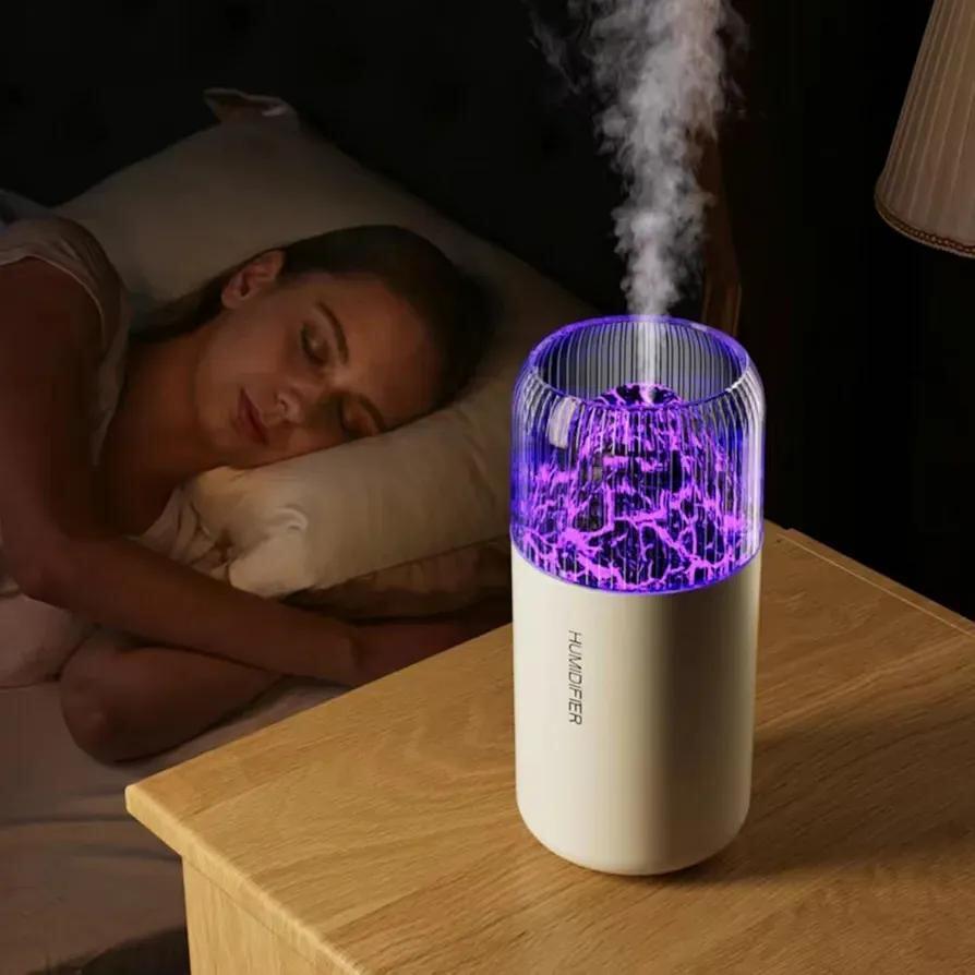 Modern Led Flame Air Humidifier & Diffuser
