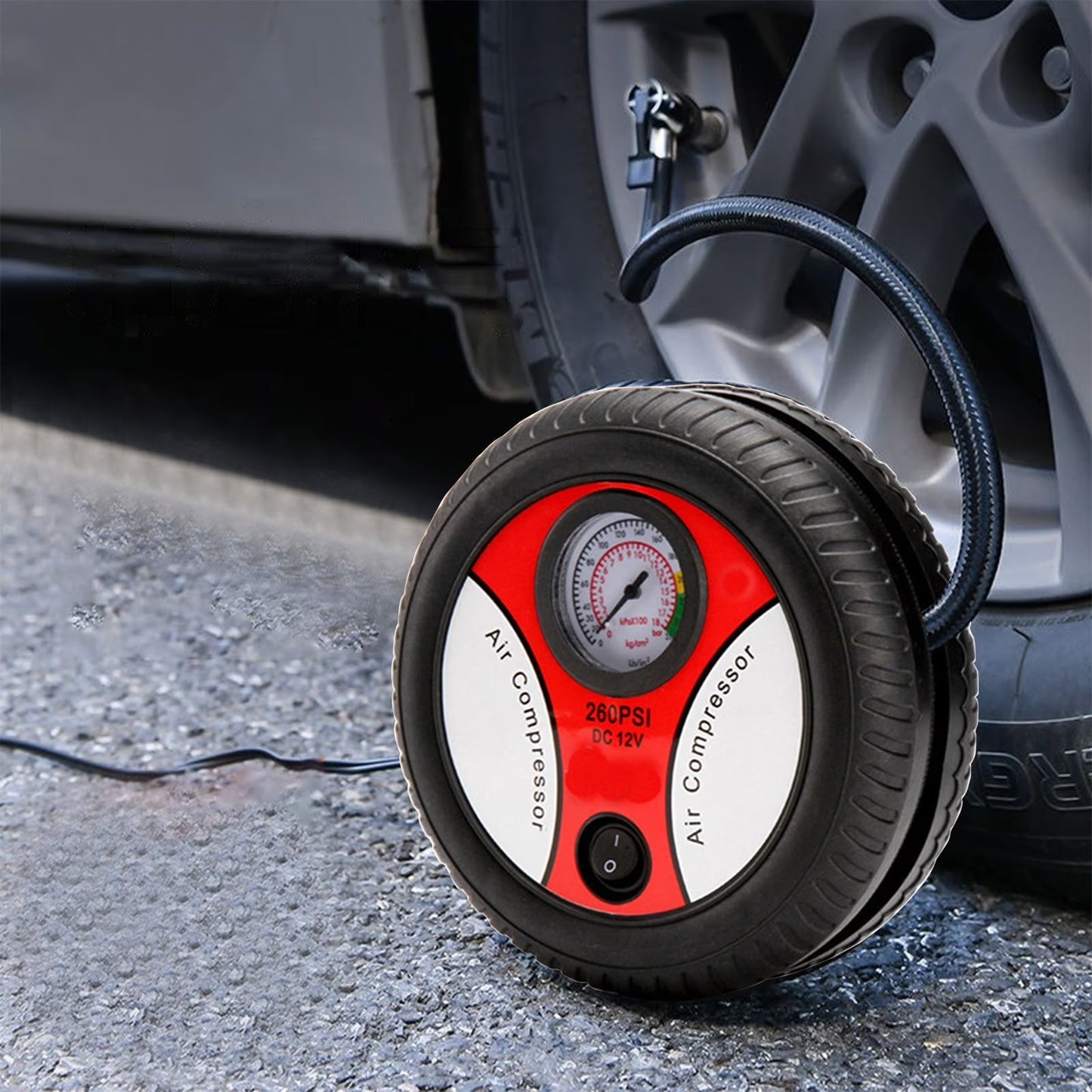 12  V High Portable Car Air Pump & Tyre Inflator