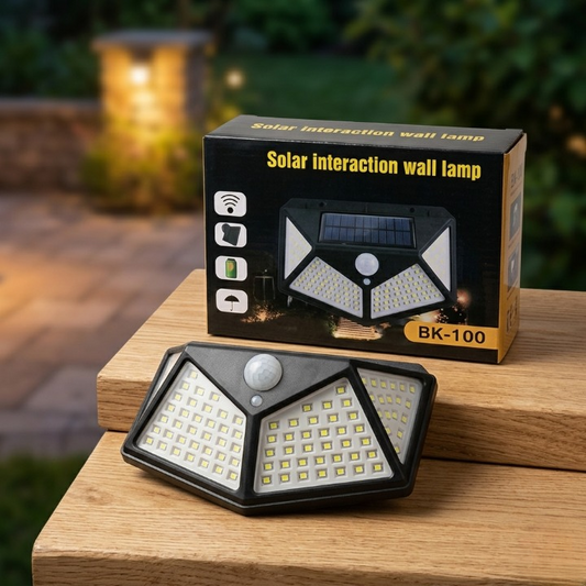 100 LED Waterproof Solar Outdoor Security Wall Light