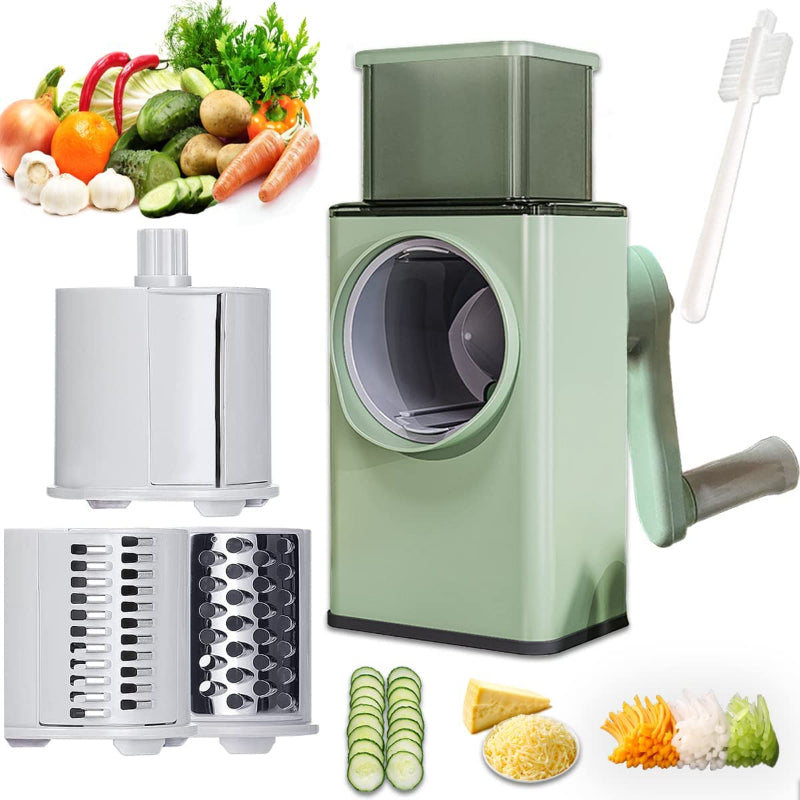 4-in-1 Tabletop Mechanical Vegetable Slicer & Cutter