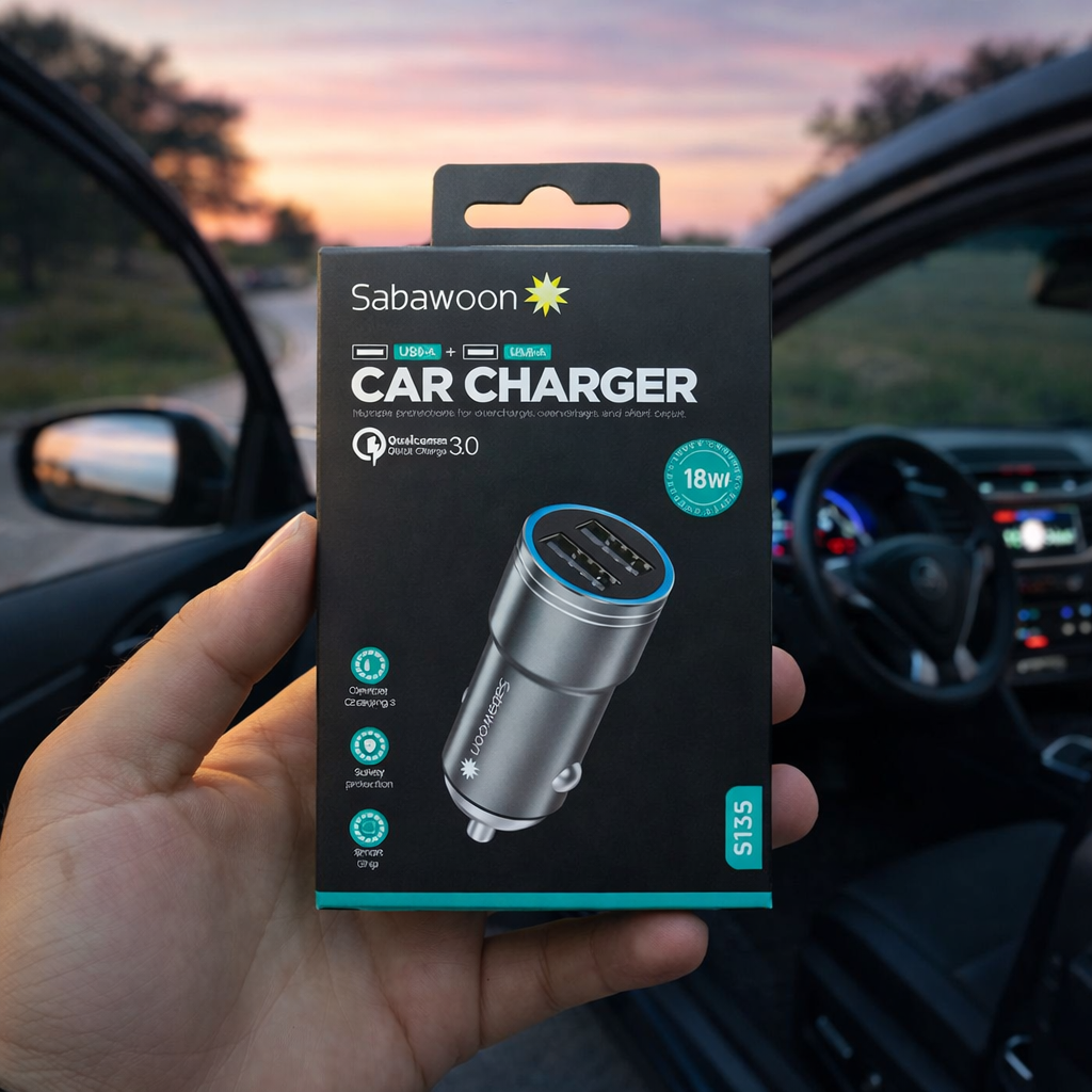 Premium Multi-Port Fast Charging Metallic Car Charger
