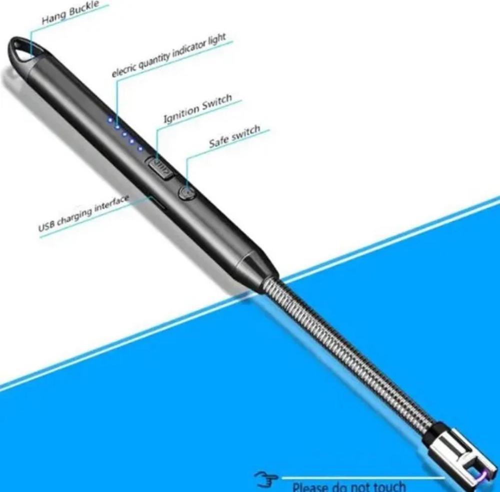 360° Flexible Electric Arc Lighter – USB Rechargeable & Windproof