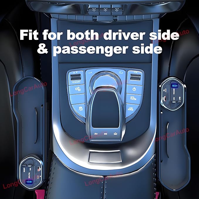 Premium 4-in-1 Tech Car Seat-Gap Organizer (Pro Series)