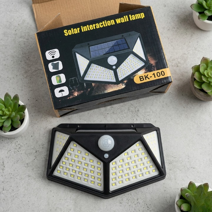 100 LED Waterproof Solar Outdoor Security Wall Light