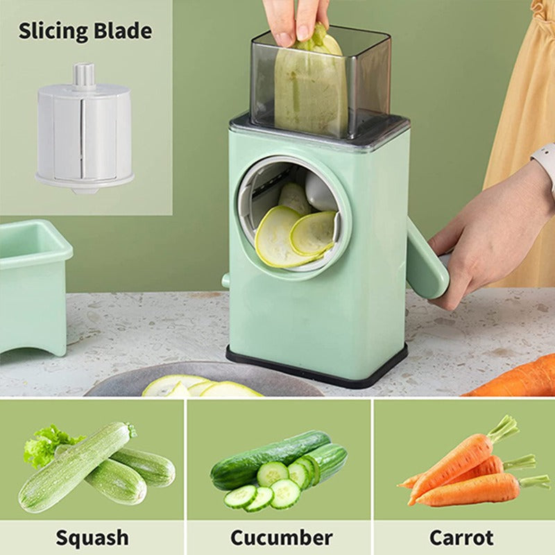 4-in-1 Tabletop Mechanical Vegetable Slicer & Cutter