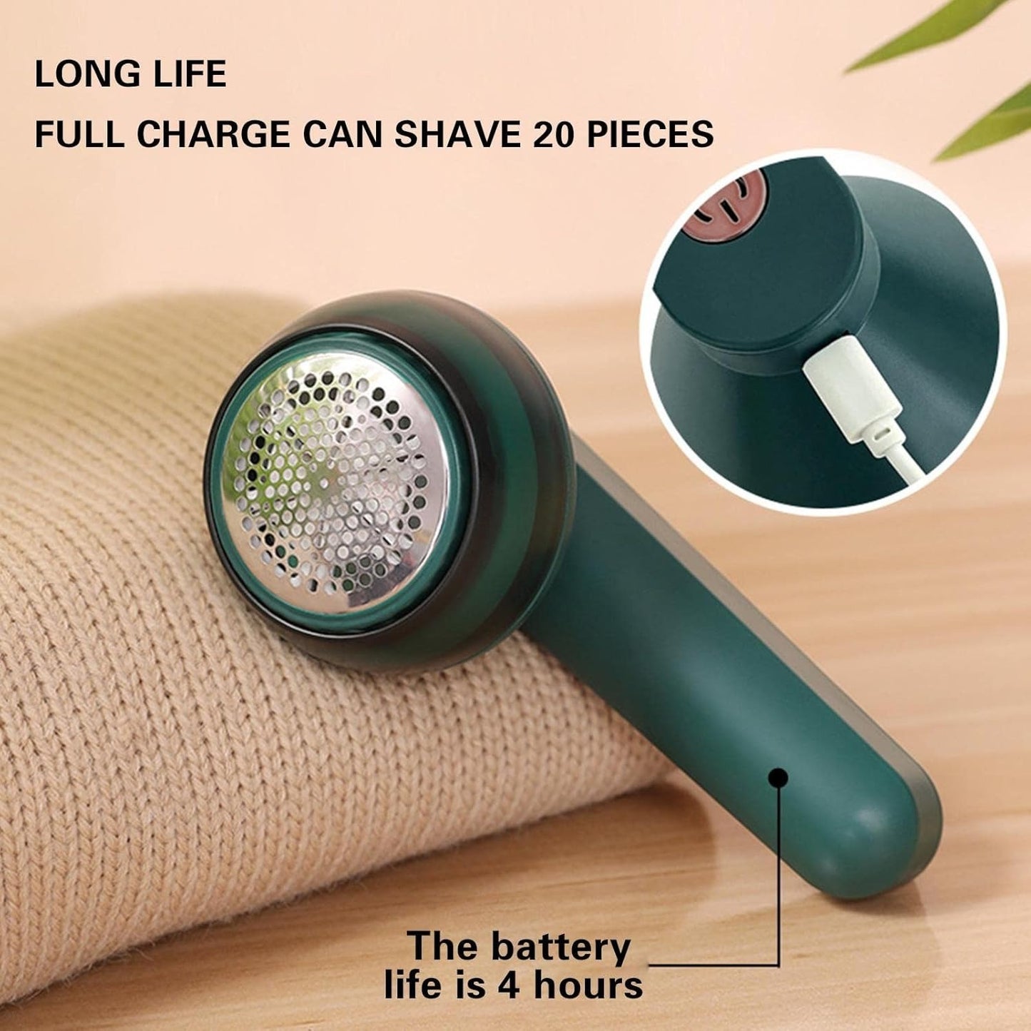 Rechargeable Portable Electric Lint Remover & Fabric Shaver