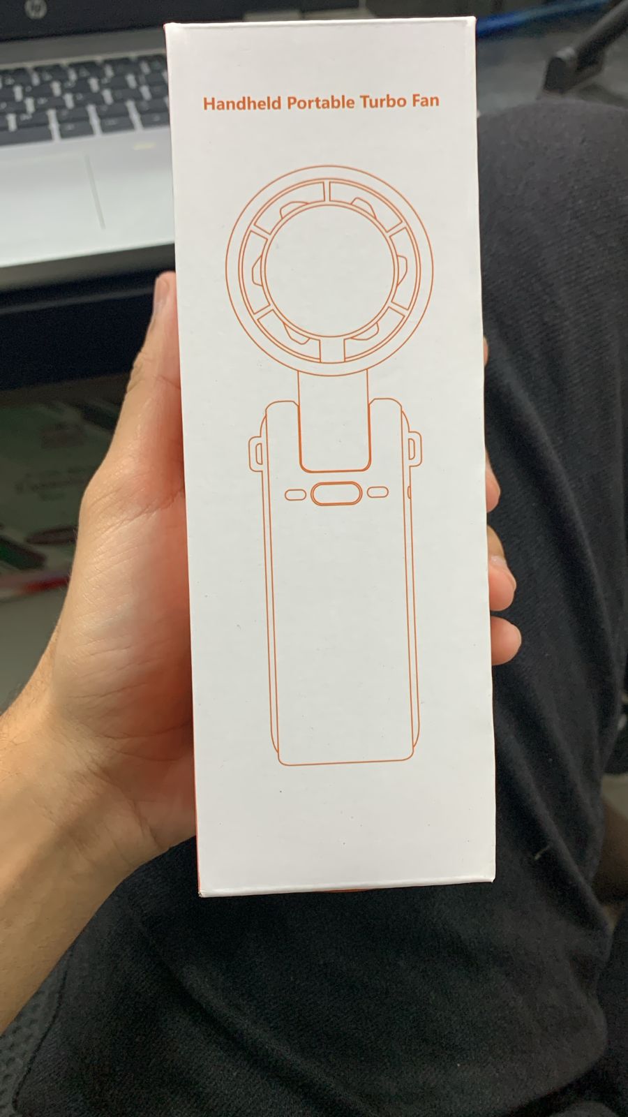 Premium Handheld Digital Folding Turbo Fan With 5 Speed