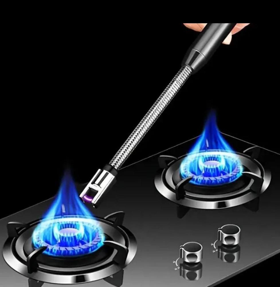 360° Flexible Electric Arc Lighter – USB Rechargeable & Windproof