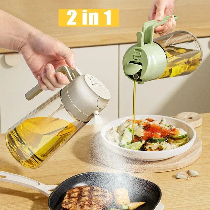 2-in-1 Premium Oil Dispenser & Spray Bottle