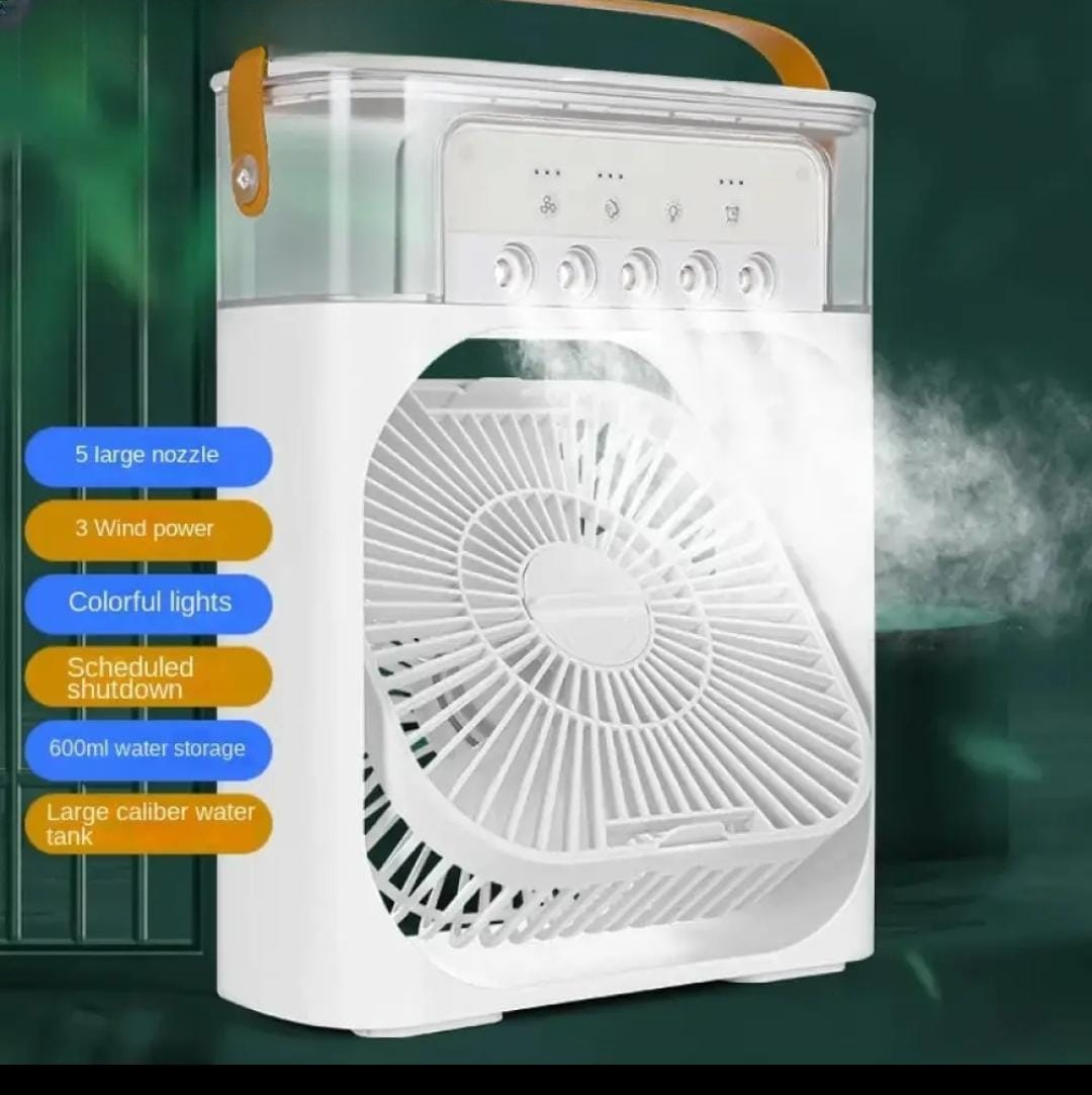 3-in-1 Portable Desktop Mini AC Water Spray Fan